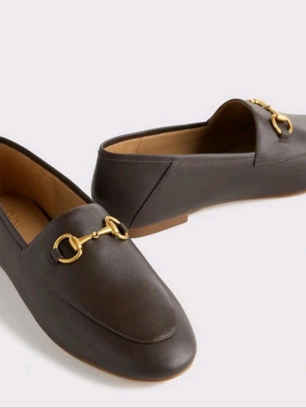 Quince Italian Leather Horsebit Loafer Brown Size 8